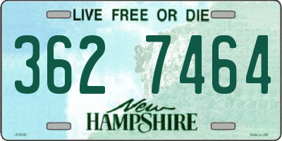 NH license plate 3627464