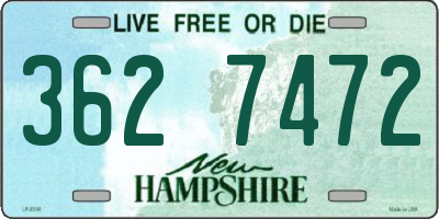 NH license plate 3627472