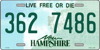 NH license plate 3627486