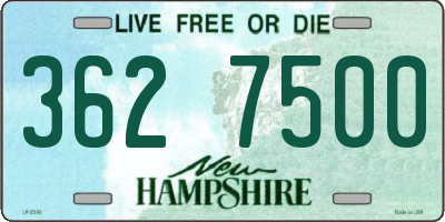 NH license plate 3627500