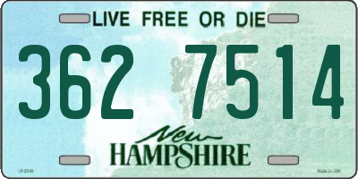 NH license plate 3627514