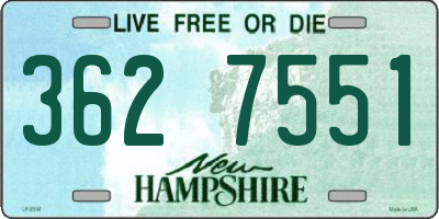 NH license plate 3627551
