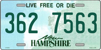 NH license plate 3627563