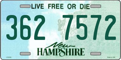 NH license plate 3627572