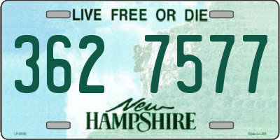 NH license plate 3627577