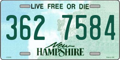 NH license plate 3627584