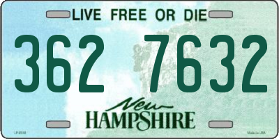 NH license plate 3627632