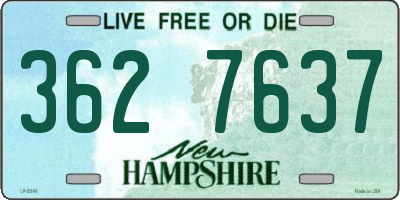 NH license plate 3627637