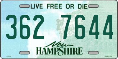 NH license plate 3627644