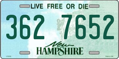 NH license plate 3627652