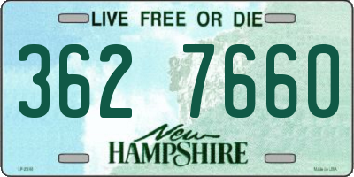 NH license plate 3627660