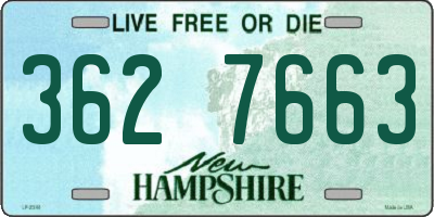 NH license plate 3627663