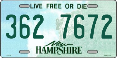 NH license plate 3627672
