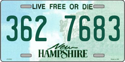 NH license plate 3627683