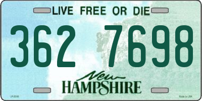 NH license plate 3627698