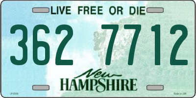 NH license plate 3627712