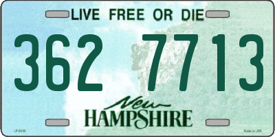 NH license plate 3627713