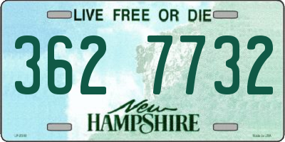 NH license plate 3627732