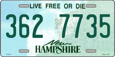 NH license plate 3627735