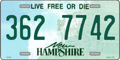 NH license plate 3627742