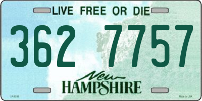 NH license plate 3627757