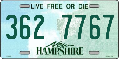 NH license plate 3627767