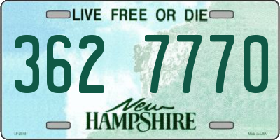 NH license plate 3627770