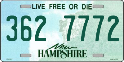 NH license plate 3627772