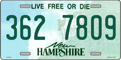 NH license plate 3627809