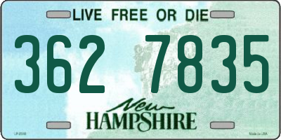 NH license plate 3627835