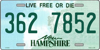 NH license plate 3627852