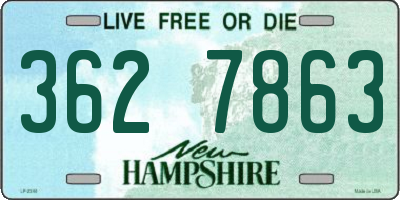 NH license plate 3627863
