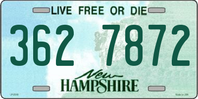 NH license plate 3627872