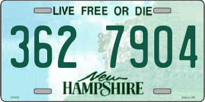 NH license plate 3627904