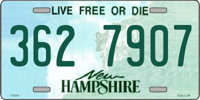NH license plate 3627907