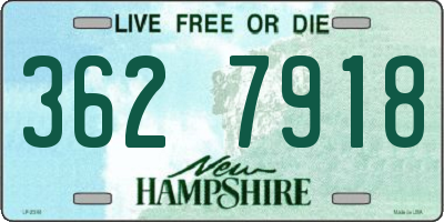 NH license plate 3627918