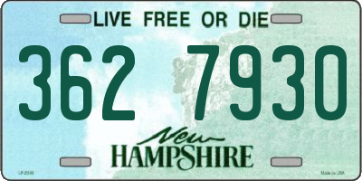 NH license plate 3627930