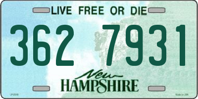 NH license plate 3627931