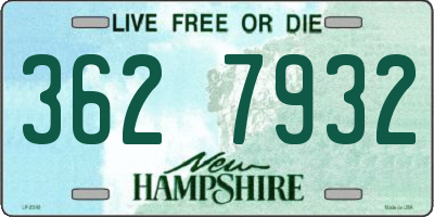 NH license plate 3627932