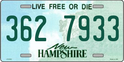 NH license plate 3627933