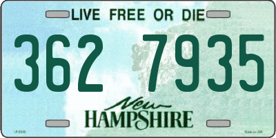 NH license plate 3627935