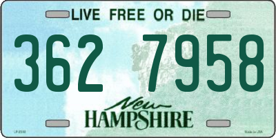 NH license plate 3627958