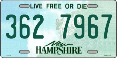 NH license plate 3627967