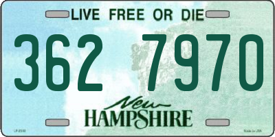 NH license plate 3627970