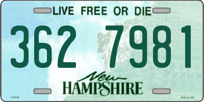 NH license plate 3627981