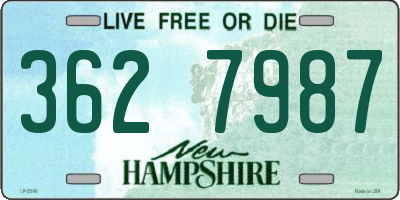 NH license plate 3627987