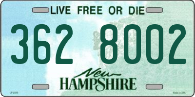NH license plate 3628002
