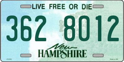 NH license plate 3628012