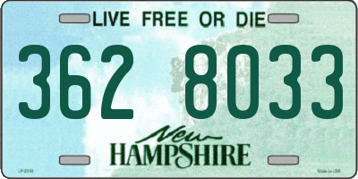 NH license plate 3628033