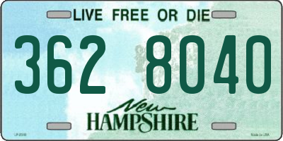 NH license plate 3628040